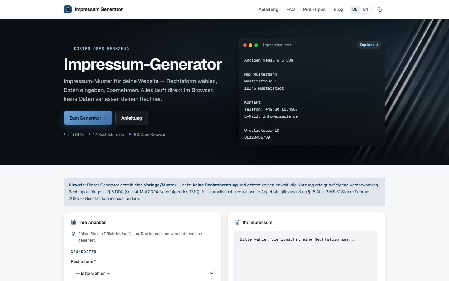 Free web tools