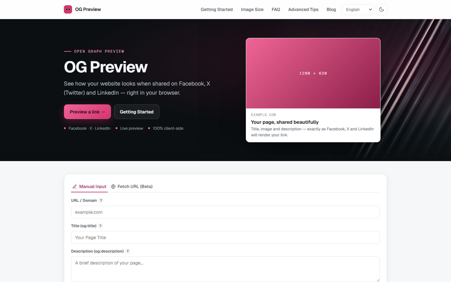 Free web tools